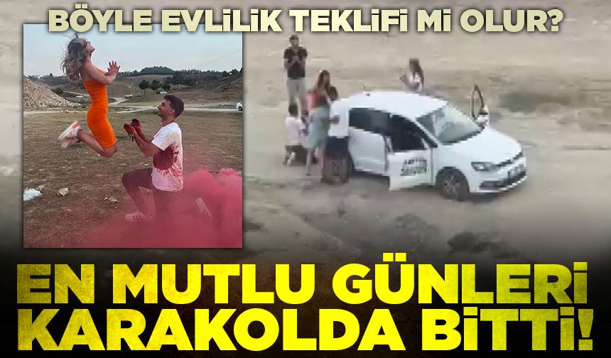 Ortalığı karıştıran evlilik teklifi: En mutlu günleri karakolda bitti