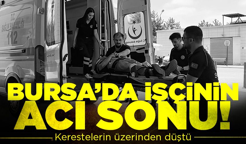 Bursa'da kerestelerin üzerinden düşen işçi hayatını kaybetti