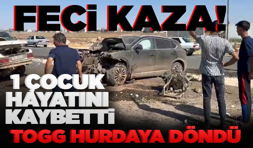 Feci kaza! TOGG hurdaya döndü, 1 çocuk hayatını kaybetti