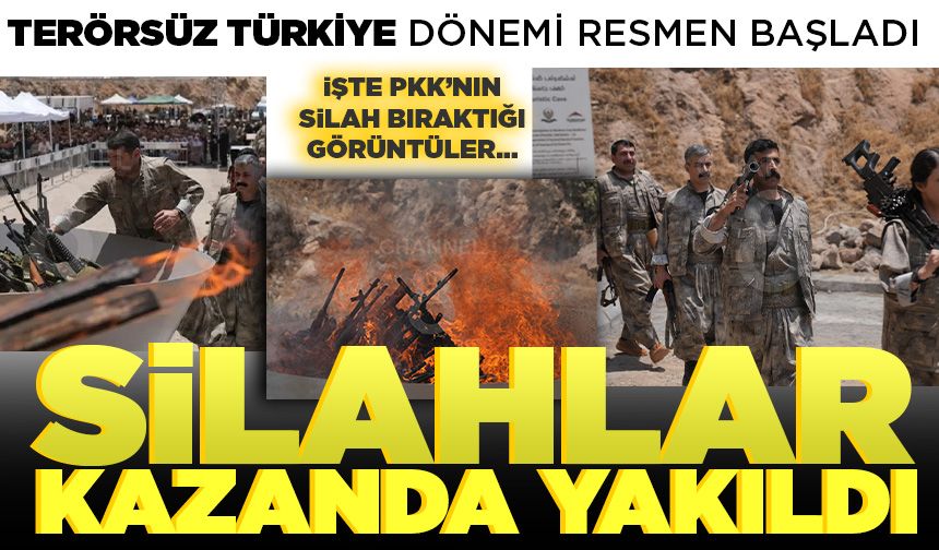 İlk PKK'lı grup silah bıraktı: Beklenen görüntüler paylaşıldı