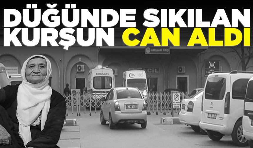 Evinin balkonundayken düğünde açılan ateşte göğsünden vurulan kadın öldü