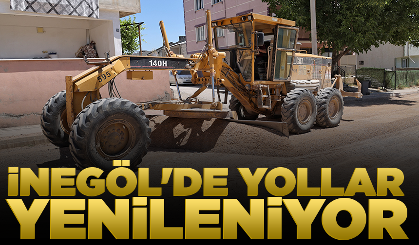 İnegöl'de yollar yenileniyor