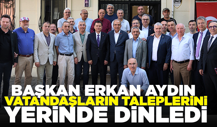 Başkan Aydın Veysel Karani Mahallesi’nde vatandaşlarla buluştu