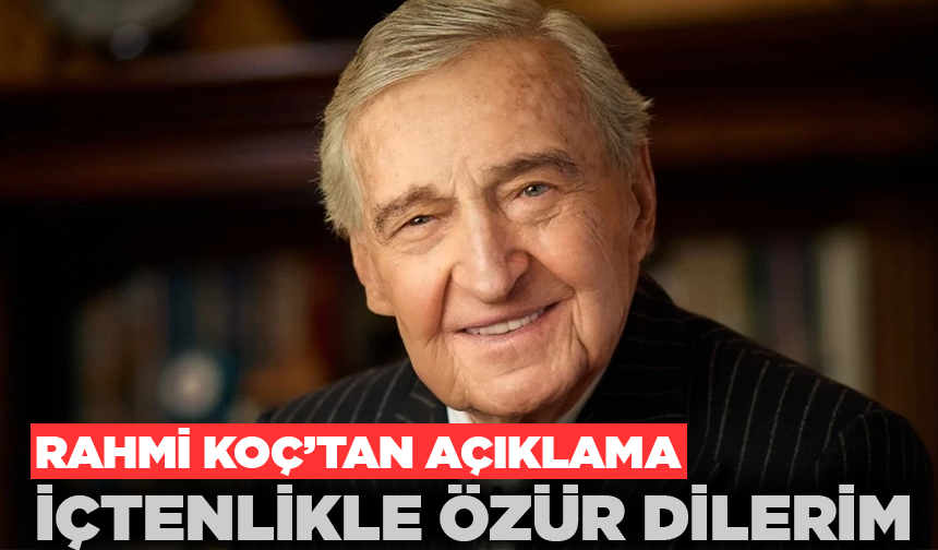 Rahmi Koç "Kürt kadın" fıkrasından dolayı özür diledi