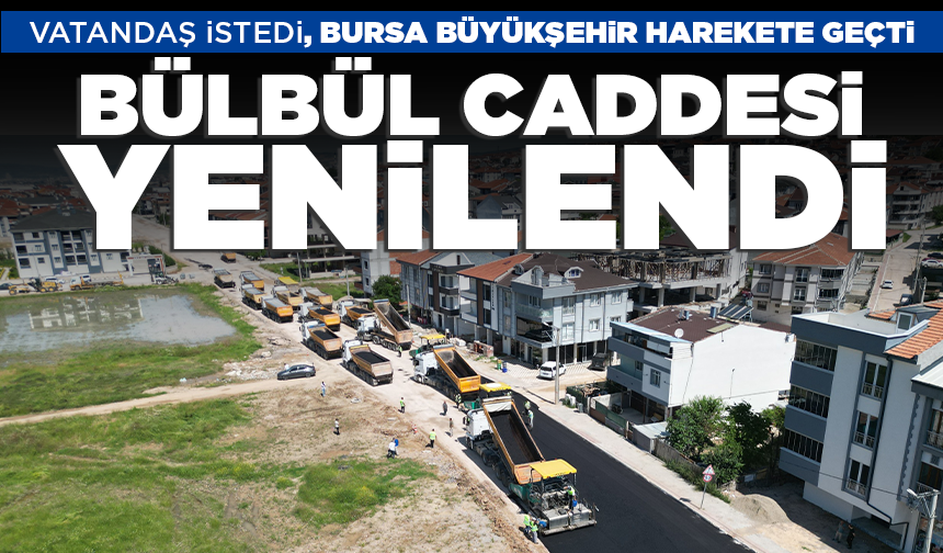 İnegöl’de vatandaşın talebi karşılık buldu: Bülbül Caddesi yenilendi
