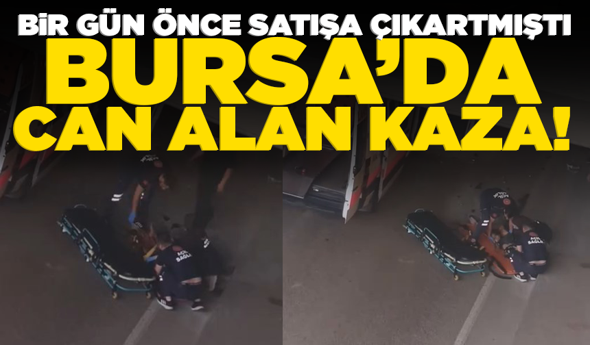Satışa çıkardığı motosikletiyle yaptığı kazada hayatını kaybetti