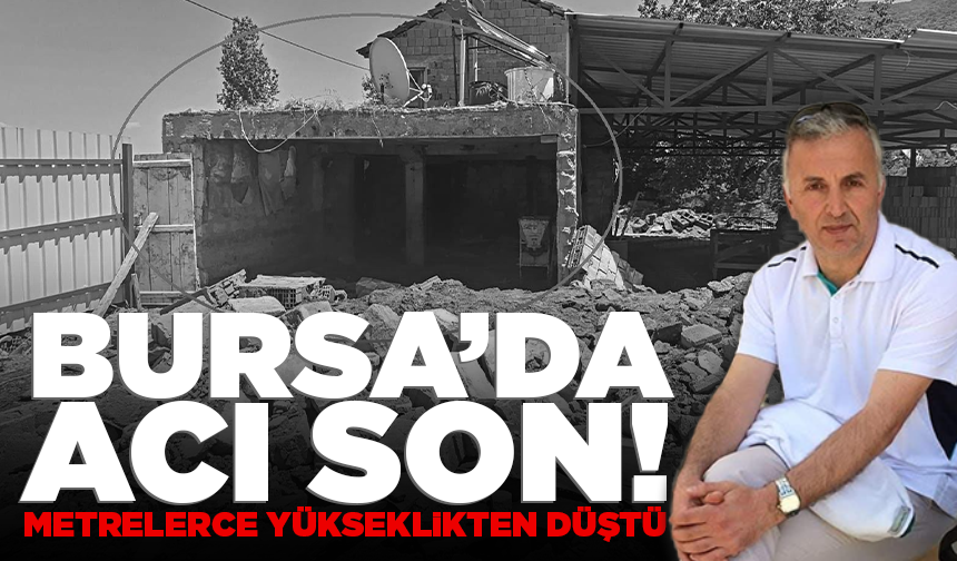 Bursa'da inşaatta acı son! 3 metre yükseklikten...