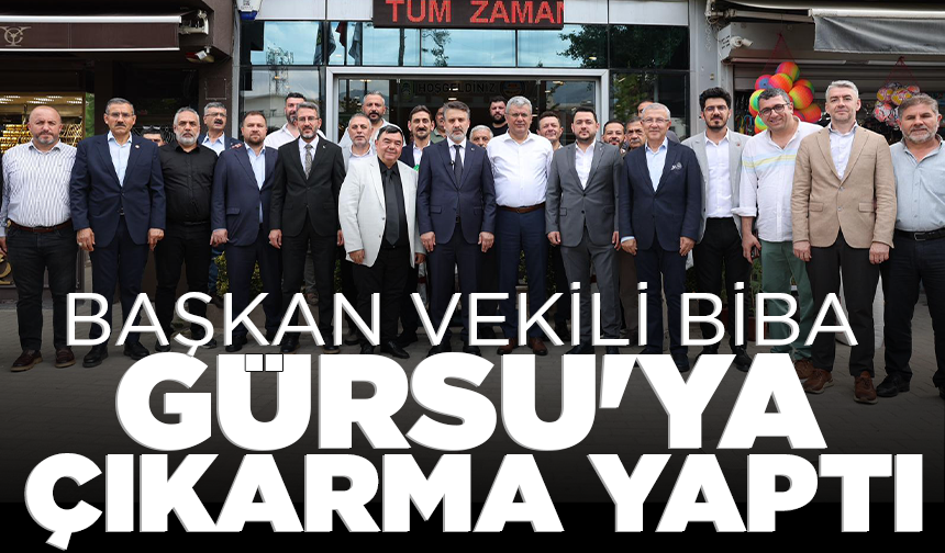 Başkan Vekili Biba Gürsu'ya çıkarma yaptı