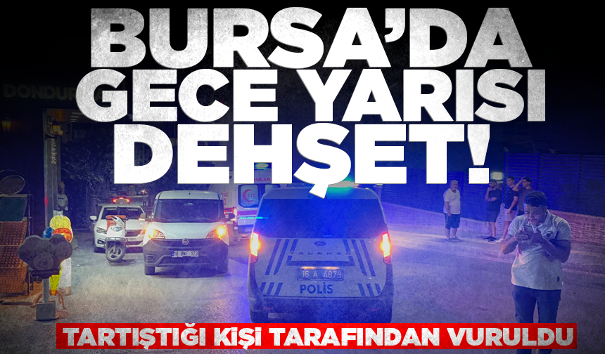 Bursa'da kafede tartıştığı kişiyi tabancayla bacağından vurup kaçtı