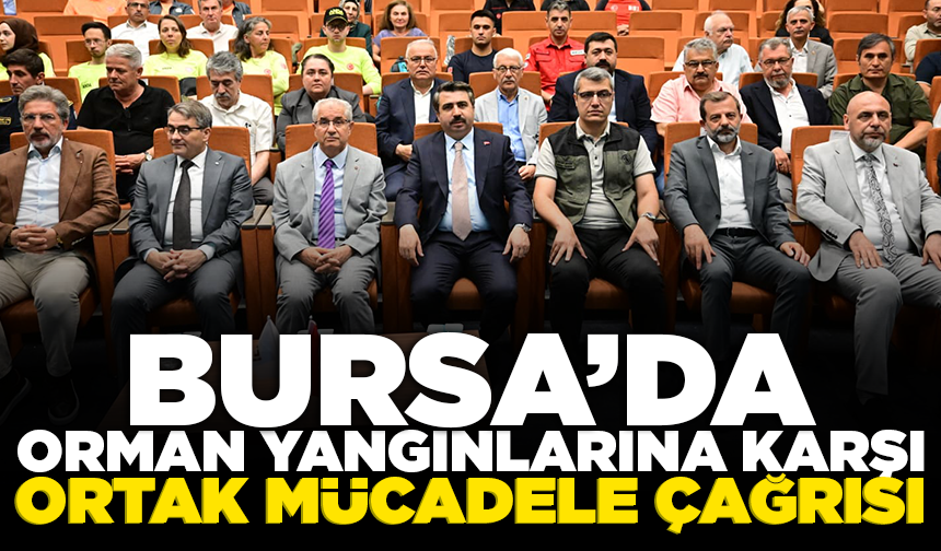 Bursa’da orman yangınlarına karşı ortak mücadele çağrısı