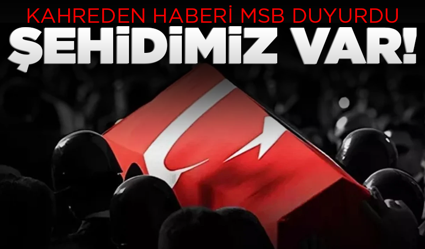 MSB acı haberi duyurdu: Bir askerimiz şehit oldu