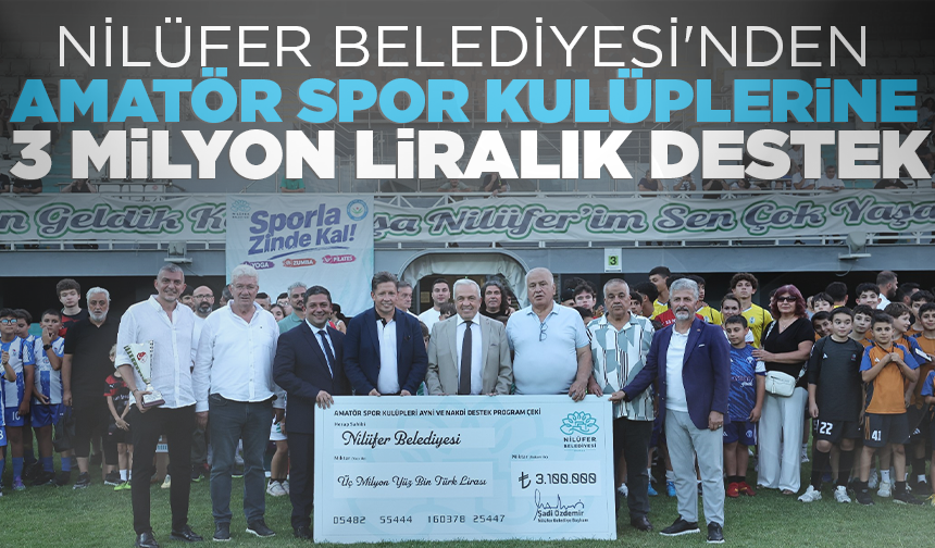 Nilüfer Belediyesi'nden amatör spor kulüplerine 3 milyon liralık destek