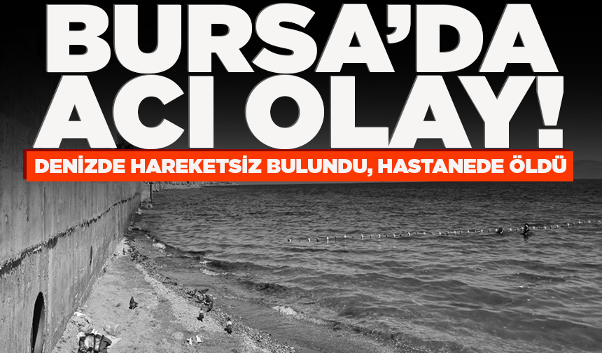 Bursa'da denizde hareketsiz bulundu, hastanede öldü