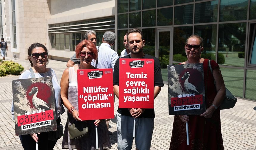 Katı atık tesisine karşı 5 binden fazla imza Bursa Büyükşehir'e teslim edildi