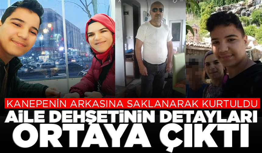 3 kişinin öldüğü olayda kanepenin arkasına saklanarak kurtuldu