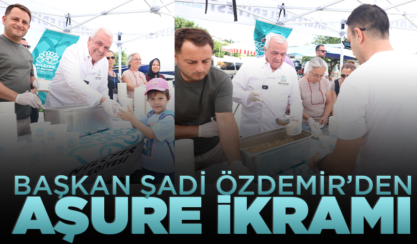 Başkan Şadi Özdemir’den aşure ikramı