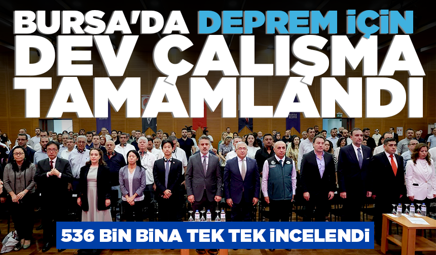 Bursa'da deprem için dev çalışma tamamlandı! 536 bin bina tek tek incelendi