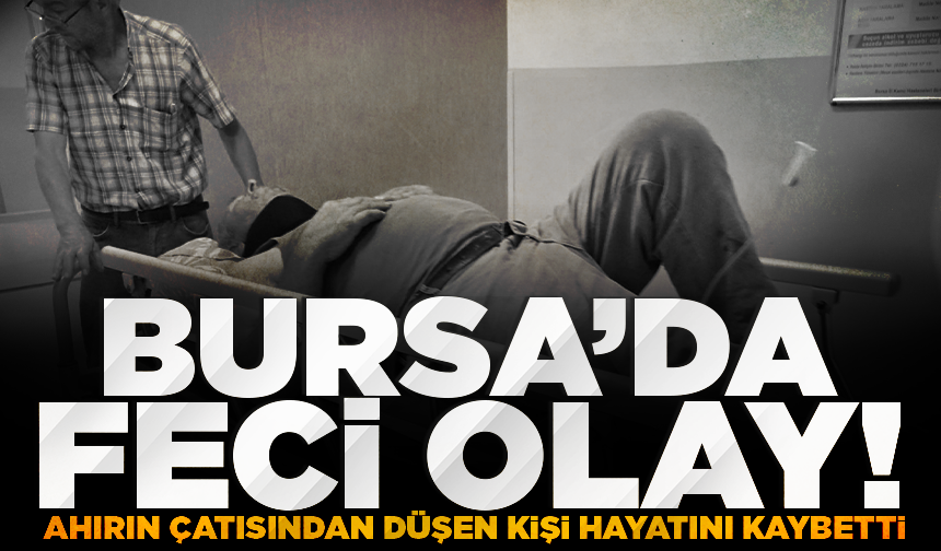 Bursa'da ahırın çatısından düşen kişi hayatını kaybetti