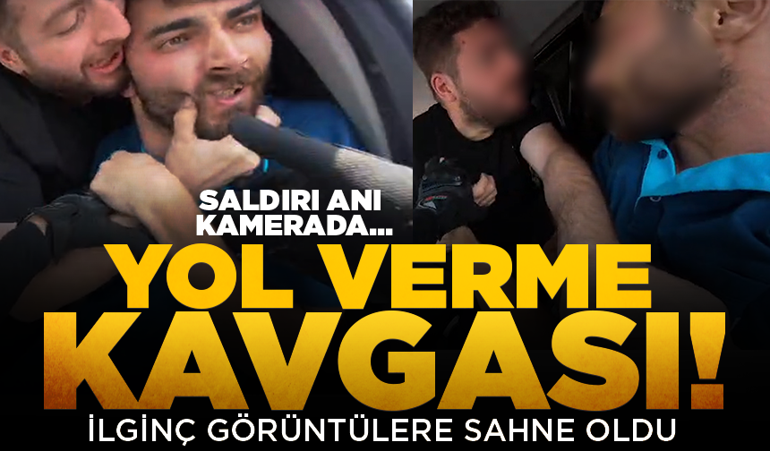Niğde’de yol verme kavgası kamerada