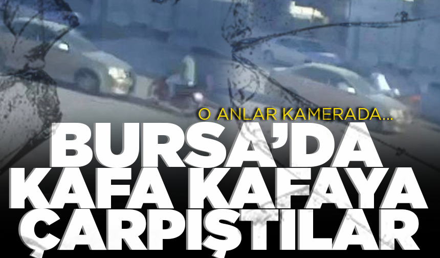 Bursa'da otomobil ile motosiklet kafa kafaya çarpıştı