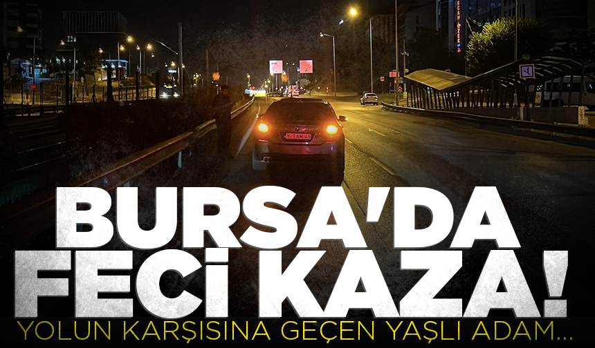 Bursa'da yolun karşısına geçen yaşlı adama otomobil çarptı