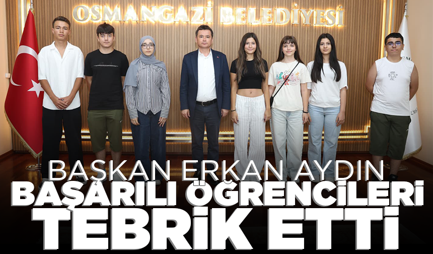 Osmangazi’de ücretsiz LGS kurslarının başarılı öğrencileri başkan Aydın’la buluştu