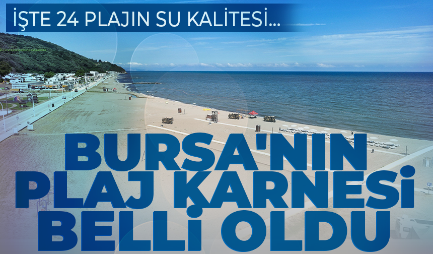 Bursa'nın plaj karnesi belli oldu: İşte 24 plajın su kalitesi…