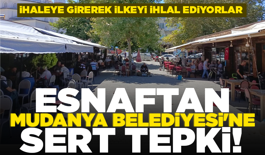 Esnaftan Mudanya Belediyesi'ne sert tepki