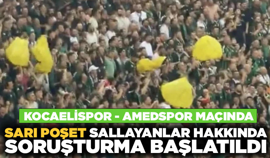 Kocaelispor-Amedspor maçındaki eylemlere ilişkin 5 şüpheliye gözaltı kararı