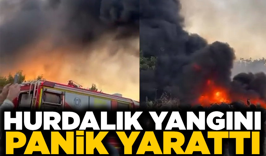 Bursa'da hurdalık alanda yangın