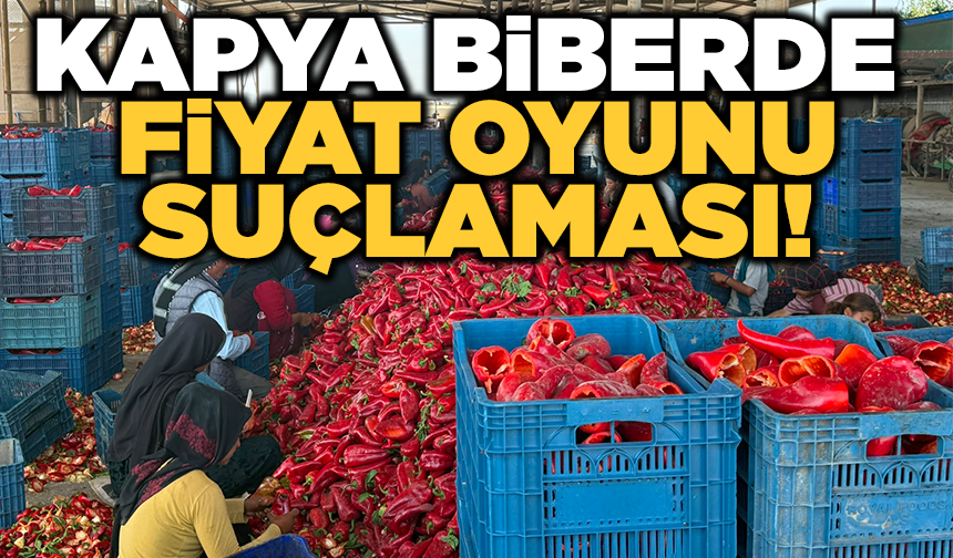Kapya biberde fabrikaların fiyat düşürmek için ürün alımını geciktirdiği iddiası