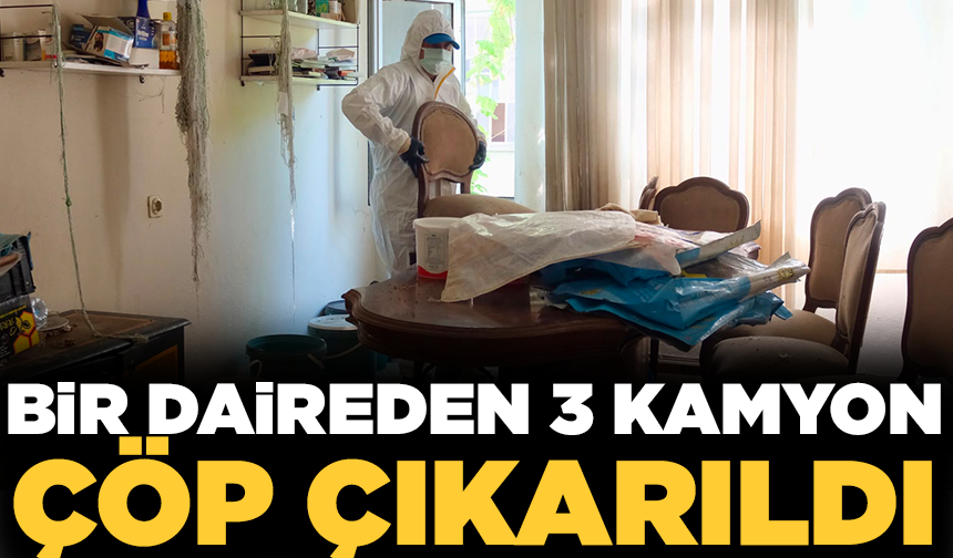 Yıldırım’da çöp ev temizlendi