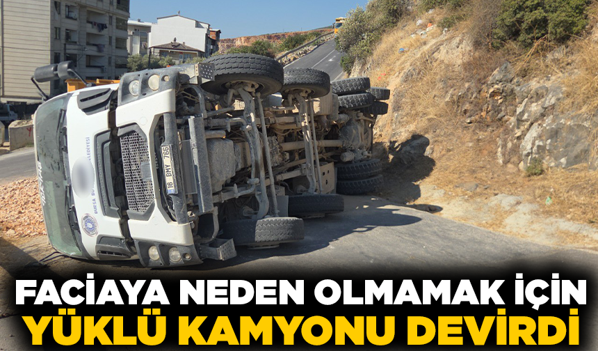 Şoförün manevrası faciayı engelledi