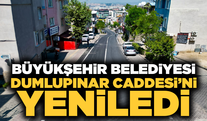 Büyükşehir Nilüfer’de Dumlupınar Caddesi’ni yeniledi