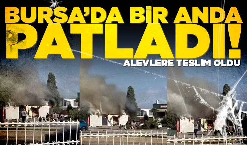 Bursa'da bir anda patlayan trafo paniğe sebep oldu