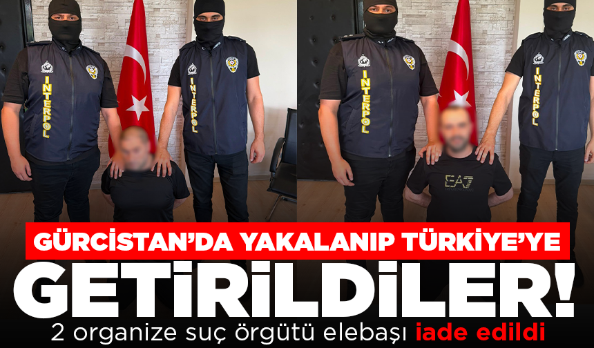 Gürcistan, 2 organize suç örgütü elebaşını Türkiye'ye iade etti