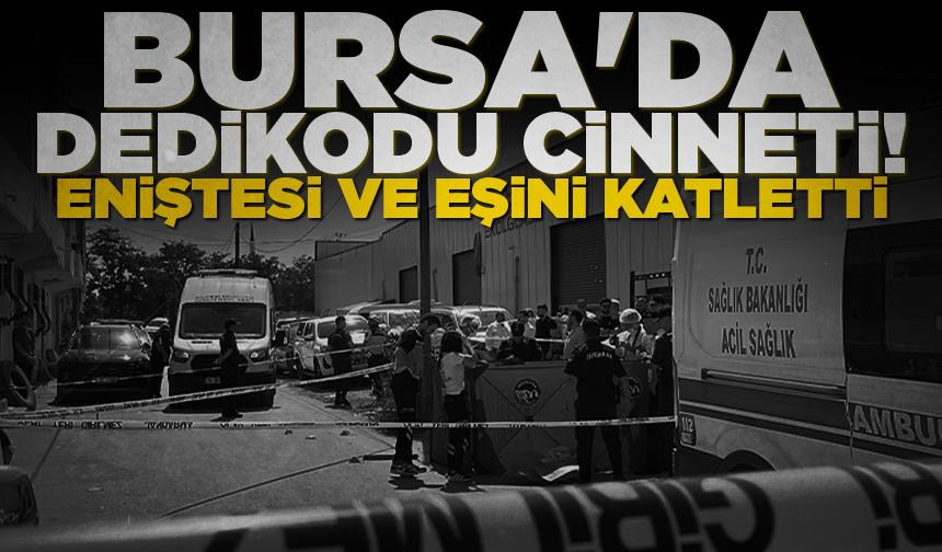 Bursa'da dedikodu cinneti...Eniştesi ve eşini katletti
