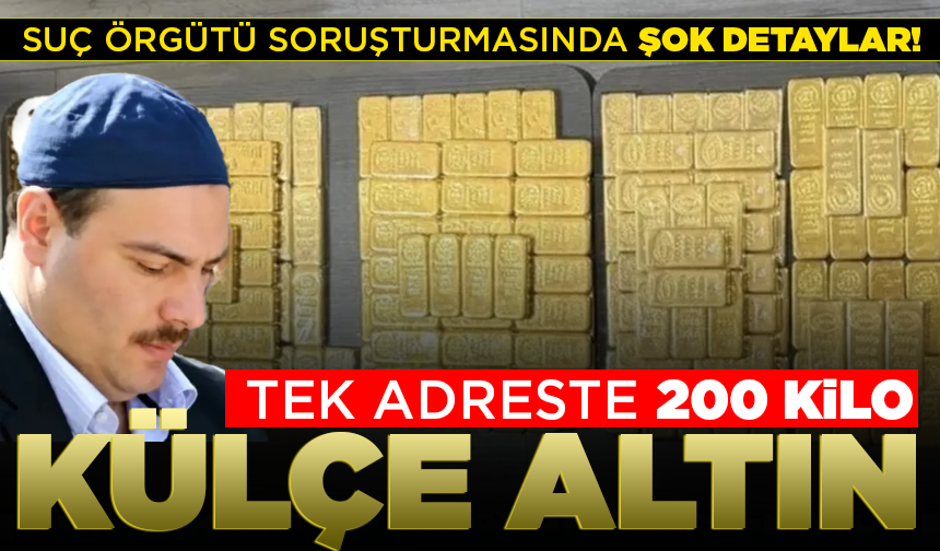 Firari Hilmi Tuna Kuriş'in aranması sırasında 200 kilo külçe altın ele geçirildi