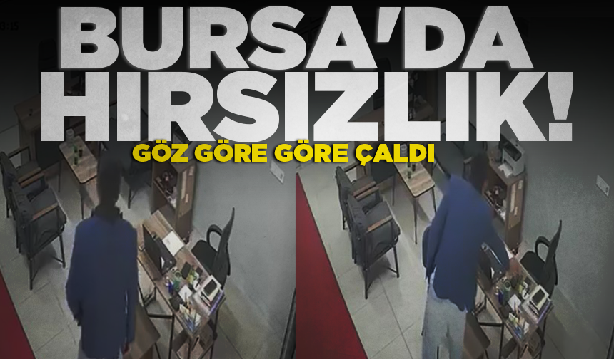Bursa'da cep telefonu hırsızlığı kamerada...