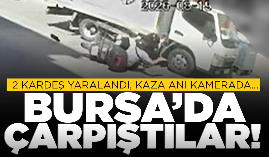 Bursa'da kamyonetle motosiklet çarpıştı