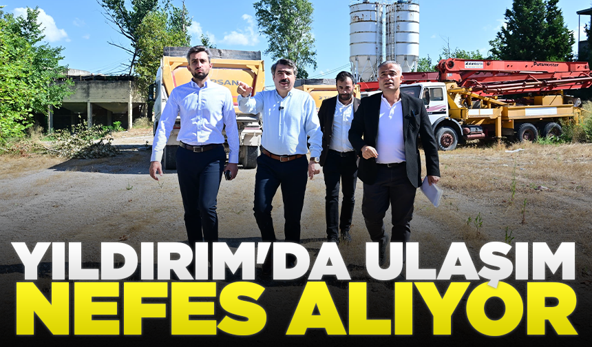 Yıldırım'da ulaşımı rahatlatacak yeni imar yolu projesi başladı