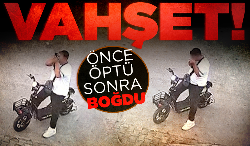 Yavru kediyi önce öptü, sonra boğdu