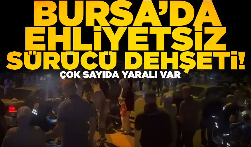 Bursa'da ters istikamete giren ehliyetsiz sürücü kaza yaptı