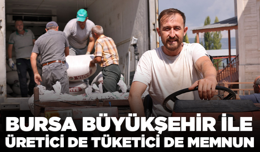 Büyükşehir ile üretici de tüketici de memnun