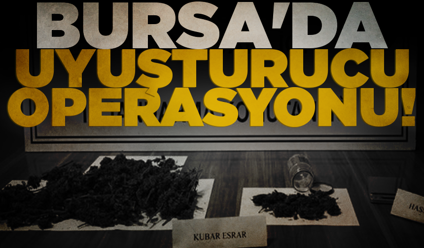 İnegöl'de uyuşturucu operasyonu