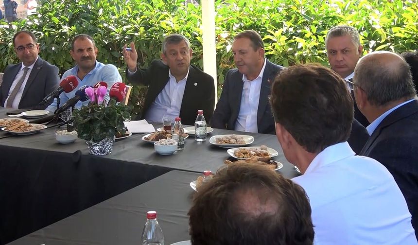 Özgür Özel: "Çiftçiye geçim garantisi vereceğiz"