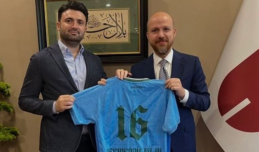 Bursaspor Başkanı Çelik’ten Bilal Erdoğan’a özel forma