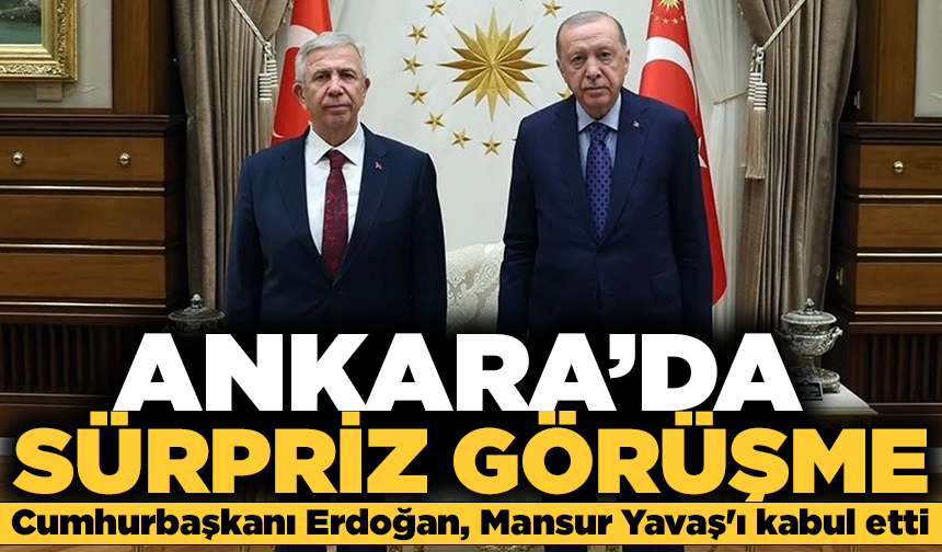 Cumhurbaşkanı Erdoğan, Mansur Yavaş'ı kabul etti