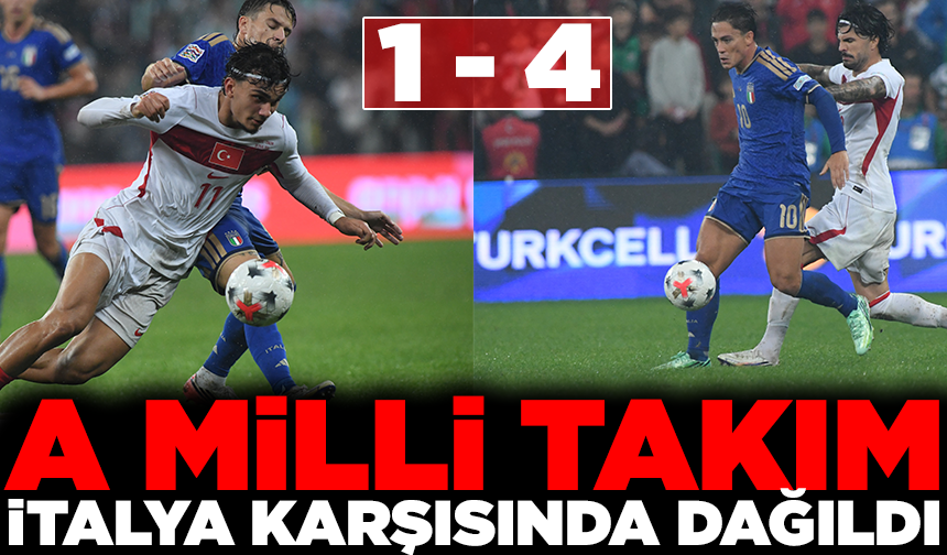 UEFA Uluslar Ligi: Türkiye: 1 - İtalya: 4