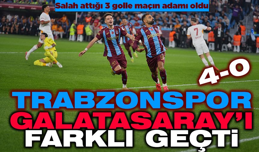 Trabzonspor, Galatasaray'ı farklı geçti